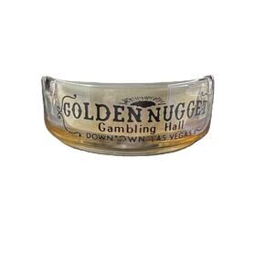 1970s Golden Nugget Casino Gambling Hall Ashtray Amber